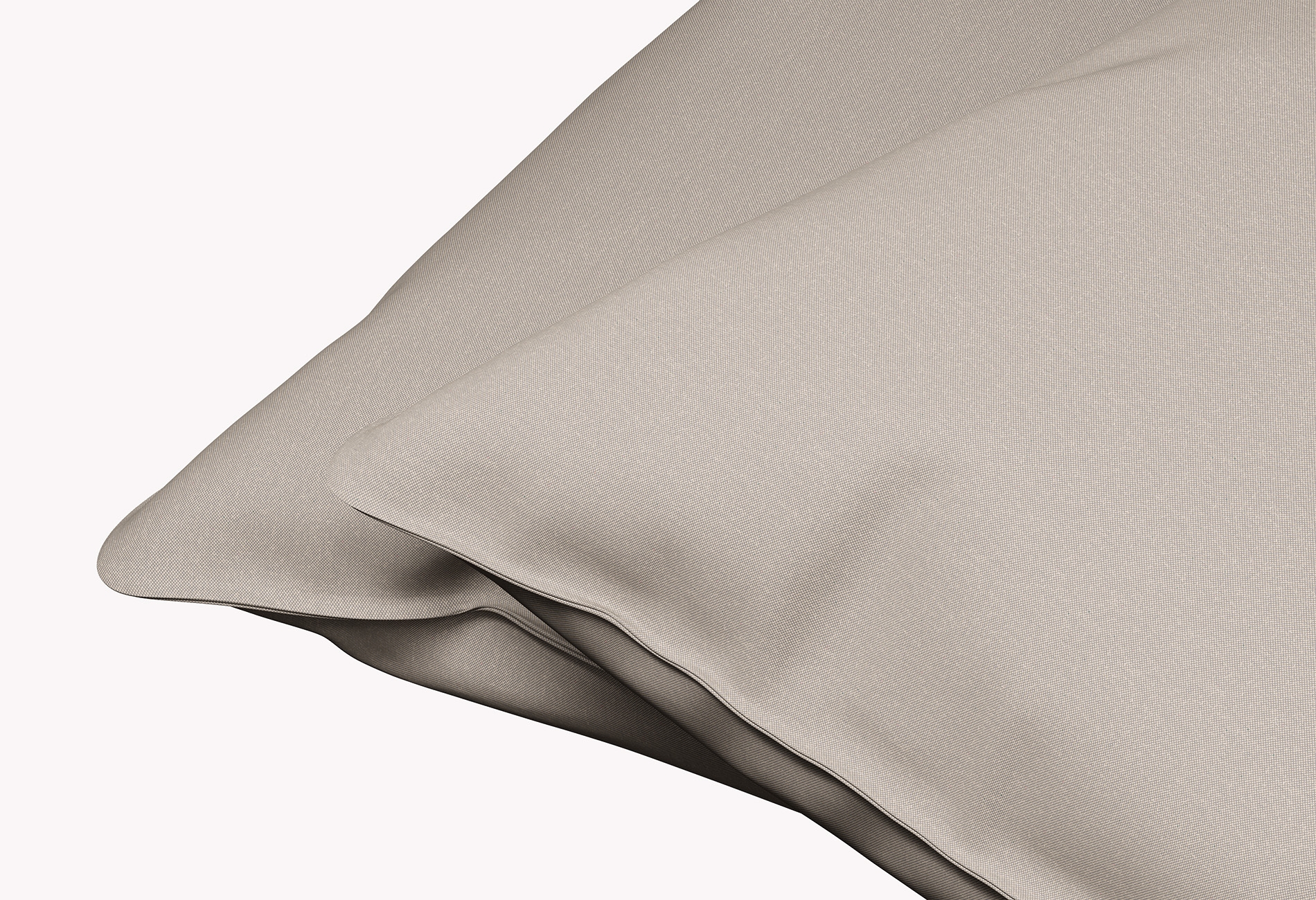 Dixxius Kussenslopen Excellent Percale Katoen Sand (set van 2)