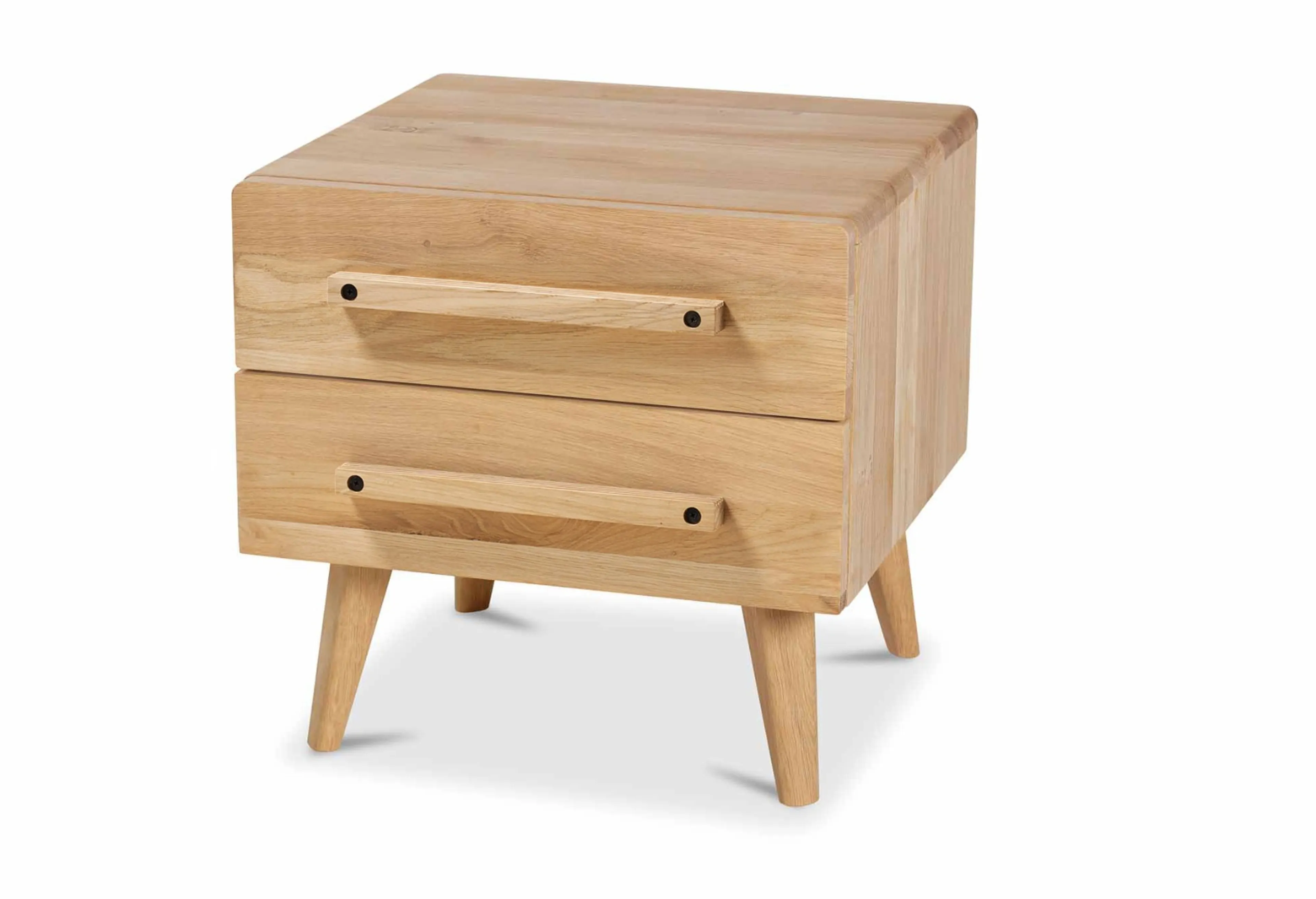 Nachtkast Balance Curve met uni-houten handvat